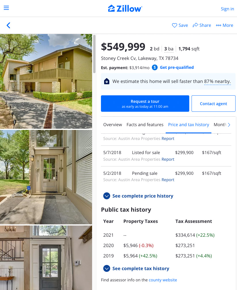 Archived townhouse listing update